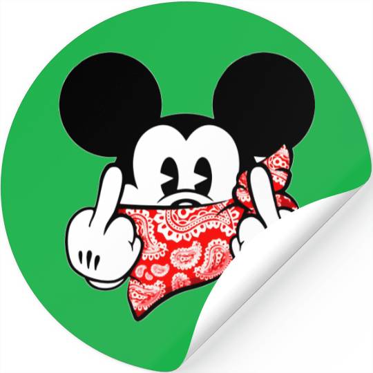 Mickey Mouse Stickers Thug Life Gangster Disney Stickers