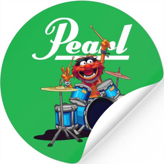 Discover The Muppet Show Animal Playing Pearl Drums Stickers