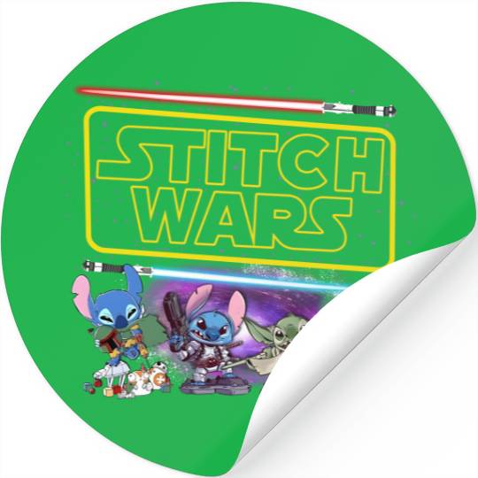 Stitch Wars Stickers, Disney Star Wars Stickers, Disney Stitch Stickers, Stitch Galaxy Edge Stickers