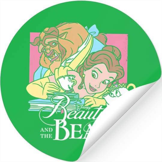 Disney Beauty And The Beast Vintage Stickers, Disney Princess Stickers