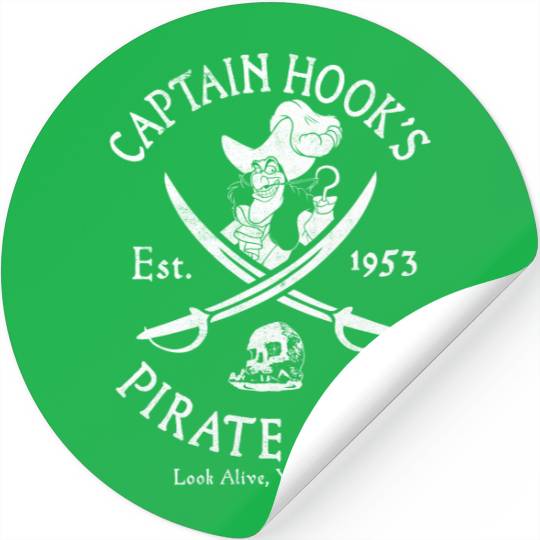 Captain Hook Pirate Crew Disney Disneyland Stickers Disney Trip 2023 Stickers