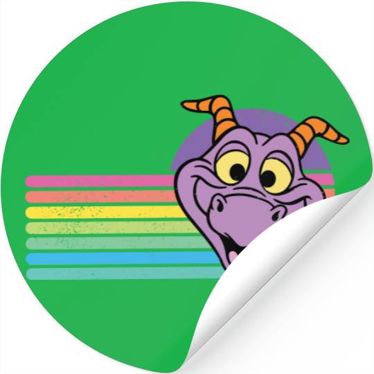 Disney vintage comfort colors Stickers - Disney figment Stickers - Disney Epcot Stickers