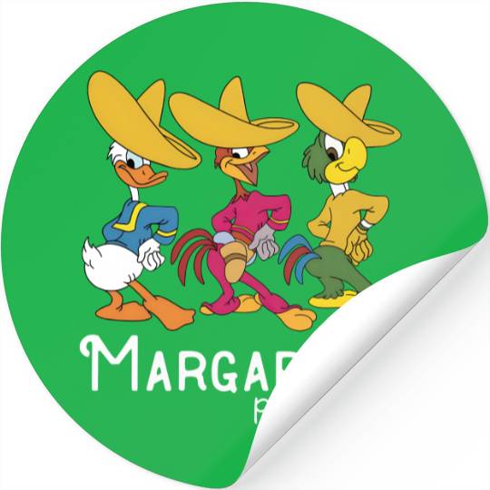 Vintage Disney Margarita Stickers, Retro Three