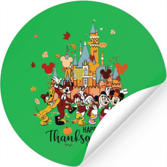 Happy Thanksgiving Stickers, Disney Thanksgiving