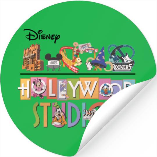 Vintage Hollywood Studios Stickers, Disneyworld Trip Stickers