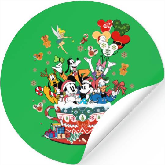 Disney Christmas Stickers, Mickey And Friends Christmas Stickers