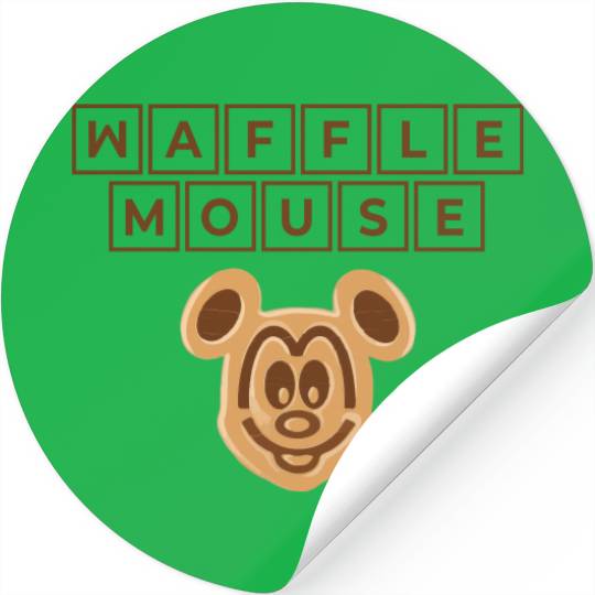 Waffle Mouse Stickers,Disney Epcot Stickers,Mickey Mouse Head,Disney World Stickers