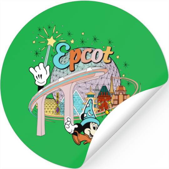 Disney Epcot Stickers, Vintage Epcot 1982 Stickers