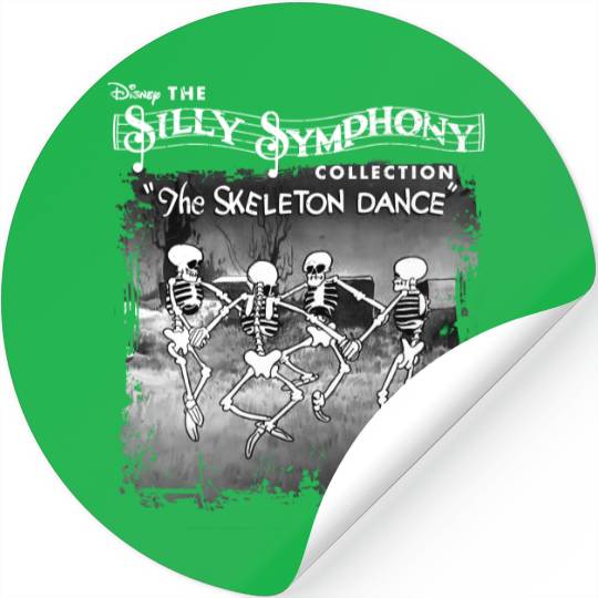 Disney Silly Symphony Stickers, Funny Disney Stickers, Disney Dancing Skeleton Stickers