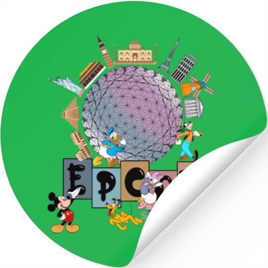 Disney Epcot Stickers, Epcot Matching Stickers, Epcot Family