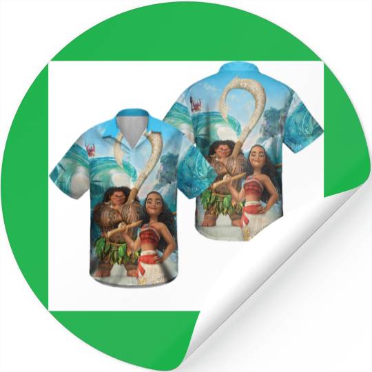 Moana Disney Hawaiian Summer Tropical Hawaiian Stickers