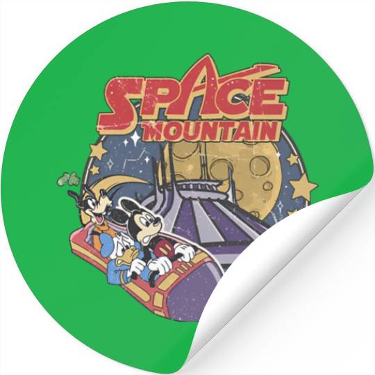 Colors Disney Space Astronauts Stickers, 90's Space Mountain Stickers