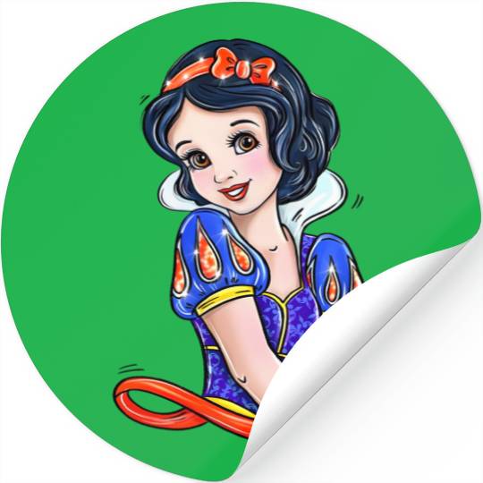 Snow White Stickers, Disney Princess Stickers, Birthday Girl Stickers