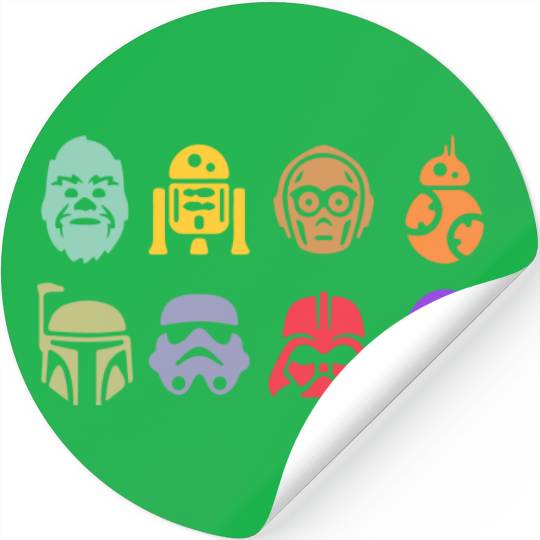 Star Wars Retro Stickers, Disney Star Wars, Star wars Stickers