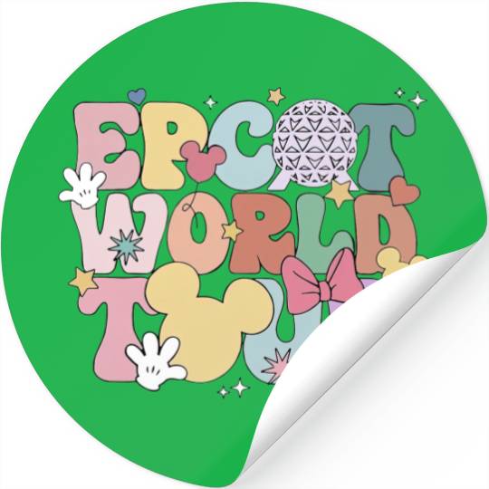 Disney Epcot World Tour Tank, Retro Disney Epcot Tank, Disney Tank, Epcot Trip Tank Stickers