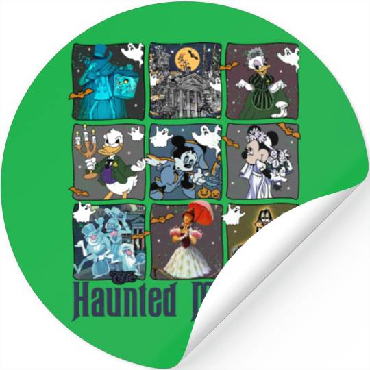 Disney Halloween Haunted Mansion Retro Haunted Mansion Disneyland Magic kingdom Stickers