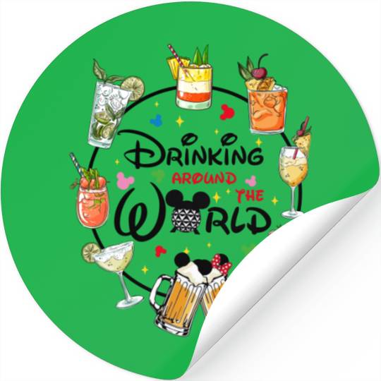 Snacking Around The World, Drinking Around The World, World Traveler Stickers, Disney Family Stickers