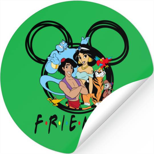 Aladdin Friends Stickers, Aladdin Stickers, Disney World Stickers, Disneyland Stickers
