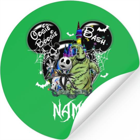 Oogie Boogie Bash Mickey Stickers, Halloween Stickers, Disney Customer Stickers