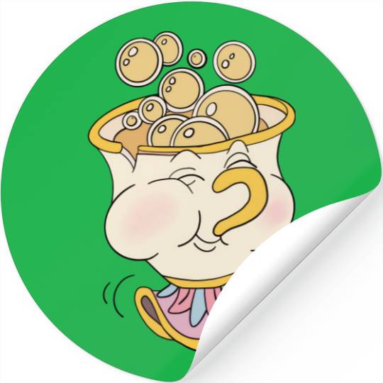 Chip Stickers, Beauty and The Beast Stickers, Disneyland Stickers, Disney Stickers, Disneyland Stickers