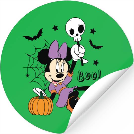 Stickers, Minnie Spooky Season, Minnie Mouse Halloween Stickers, Minnie Pumpkin Stickers, Disney Spooky Stickers