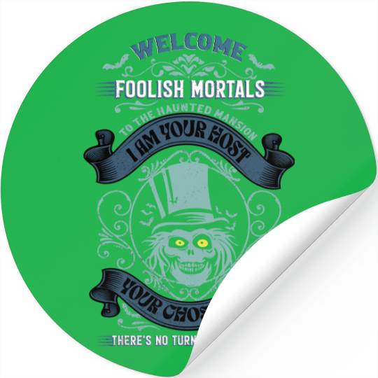 Haunted Mansion for Disneyland or Disneyworld, Hatbox Ghost Stickers