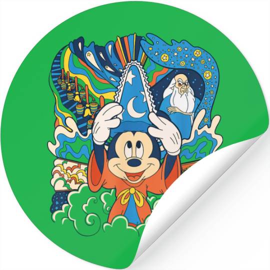 Disney Fantasia Sorcerer Mickey Stay Magical Stickers, Fantastic Disney Hollywood Studio