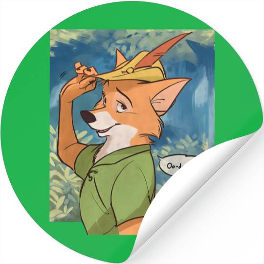 Vintage Disney Robin Hood Stickers, Robin Hood