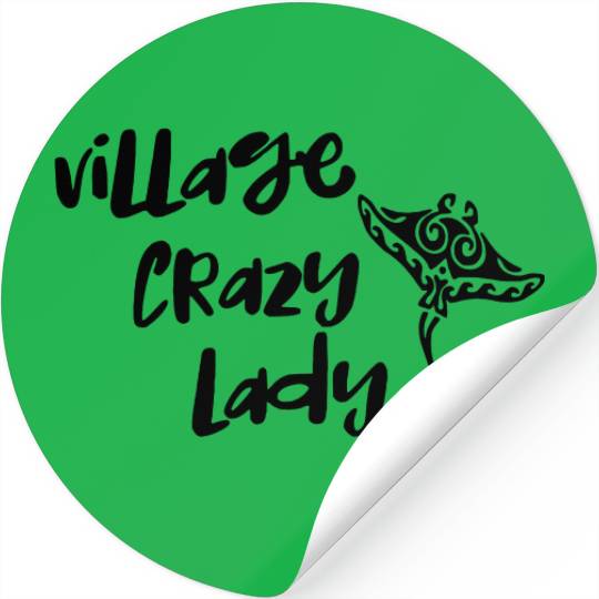 Moana Village Crazy Lady Stickers, Moana Stickers, DIsney Stickers, Disneyland Stickers