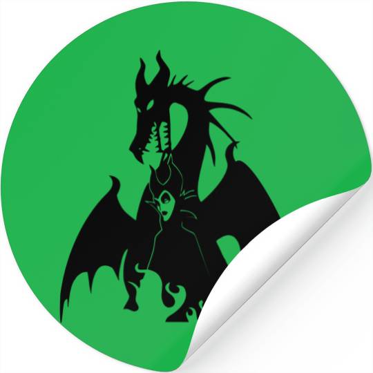 Disney Stickers, Maleficent Dragon Stickers, Disney vacation Stickers
