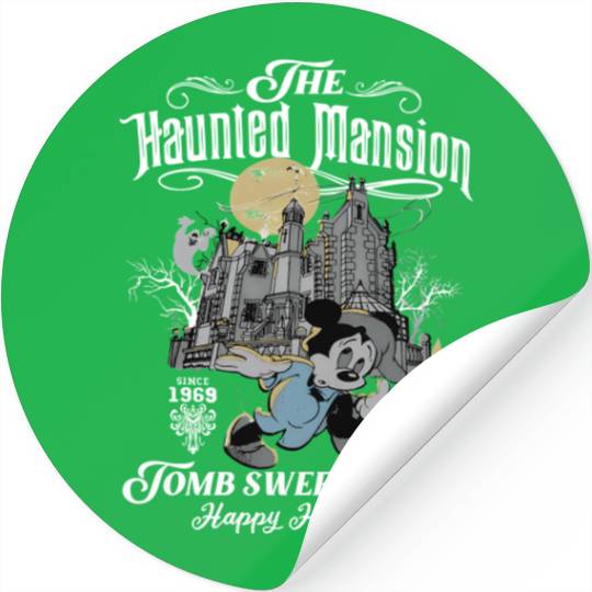 The Haunted Mansion Mickey Stickers, Disney Haunted Stickers