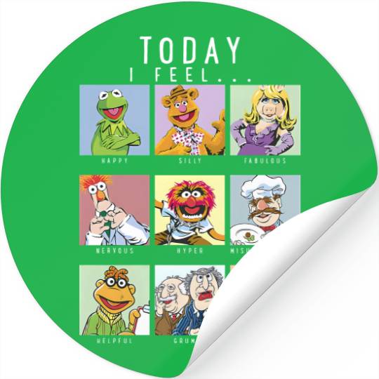 Cute  Funny Disney The Muppets Characters Today Stickers