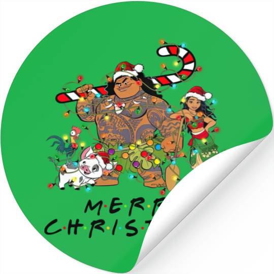 Disney Christmas Stickers, Moana Christmas Stickers