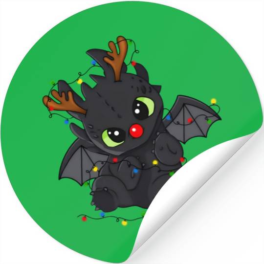 Disney Toothless Christmas Lights Stickers