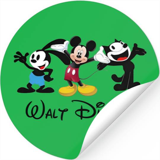 Julius the Cat Oswald the Lucky Rabbit Mickey Mouse Stickers, Disney Trip Stickers