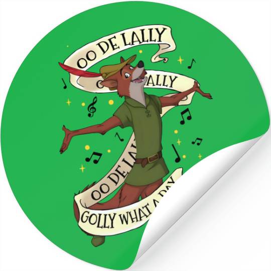 Robin Hood Stickers, Oo De Lally Stickers, Disney Stickers