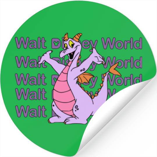 Figment Stickers, Disney Epcot Stickers, Purple Dragon Stickers