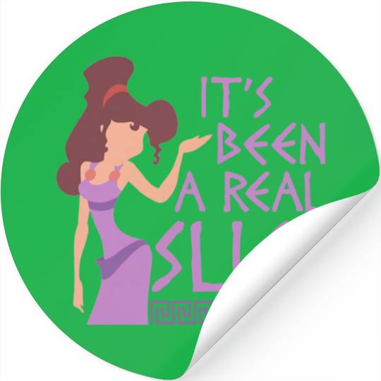 It's Been A Real Slice Stickers Stickers, Disney Megara Hercules Stickers