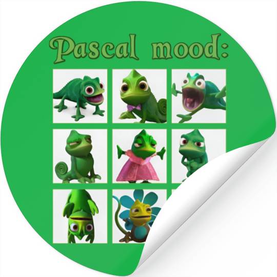 Disney Tangled Pascal Mood Rapunzel Emotion Of Pasca Unisex Stickers
