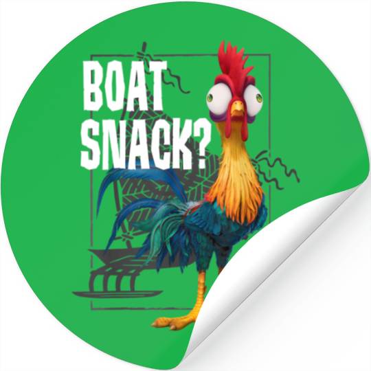 Disney Moana Hei Hei Boat Snack Graphic Stickers