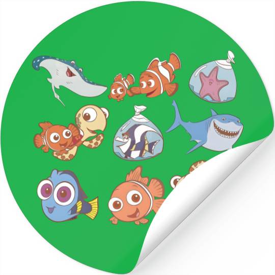 Retro Disney Finding Nemo Stickers