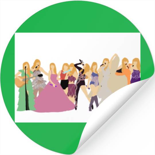 TaylorSwift Eras Tour Outfits Stickers
