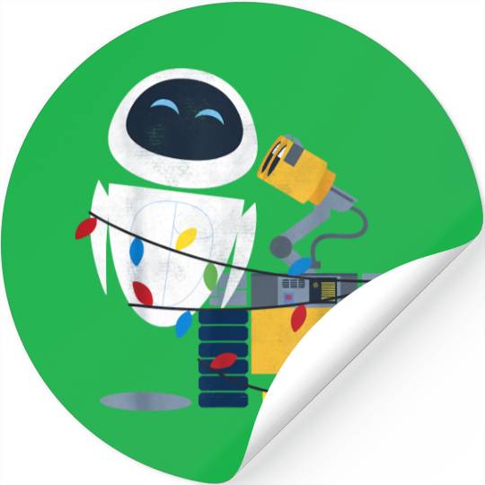 Disneyy Pixarr Wall-E Eve Christmas Light Wrap Stickers