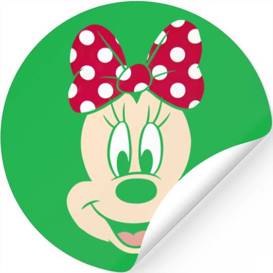 Disney Minnie Mouse Face Big Smile Stickers