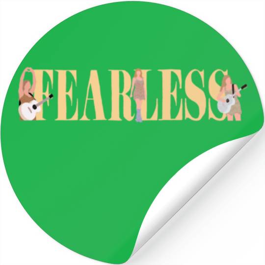 Fearless eras tour art Stickers