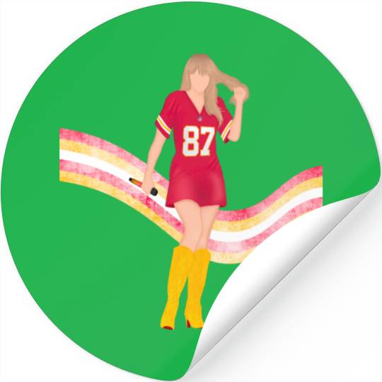 taylorr Swift x Travis Kelce Jersey (V5) Stickers