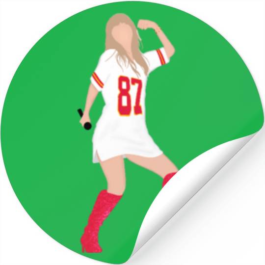 taylorr Swift x Travis Kelce Jersey (V4) Stickers