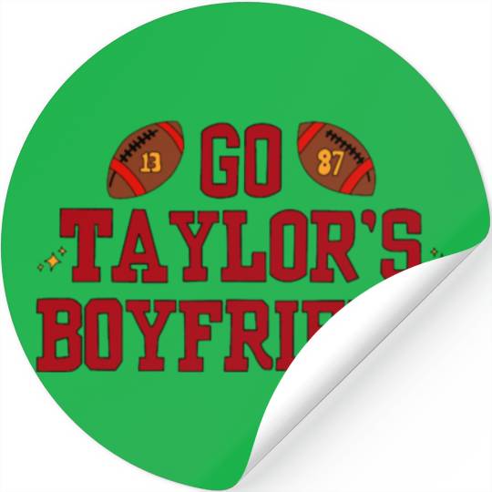 Travis Kelce and taylorr Swift Stickers