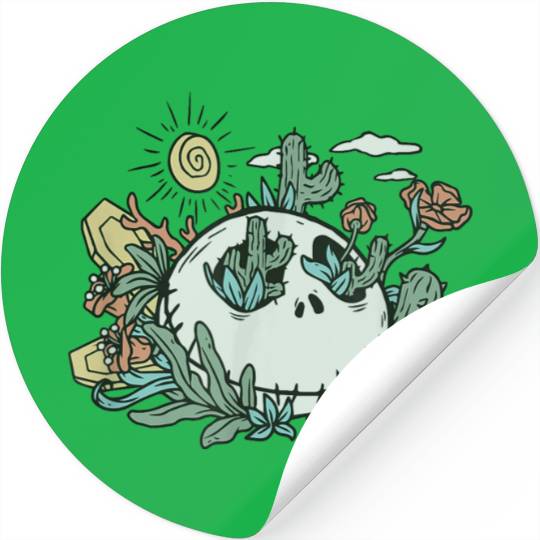 disneys The Nightmare Before Christmas Jack Desert Skull Stickers