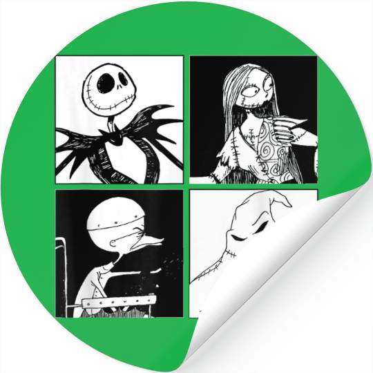 disneys Nightmare Before Christmas Face Stickers